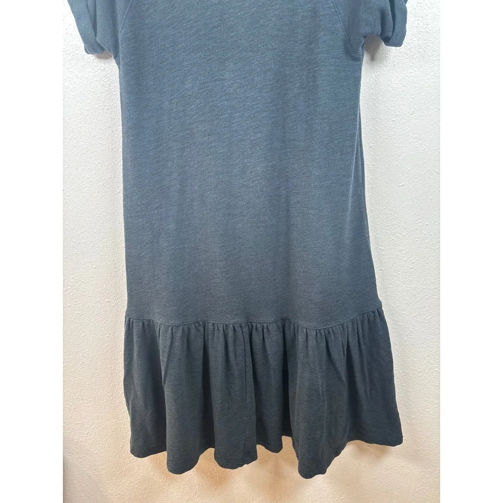 Saturday Sunday Kathie S Anthropologie Dress Blue Short Sleeve Ruffle Hem Casual - Picture 6 of 10